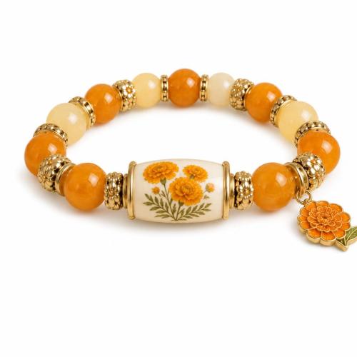 ABS Plastic Bracelet, with Tibetan Style, plated, fashion jewelry & for woman & enamel, more colors for choice, ABS beads size 10mm, Length:Approx 16 cm, Sold By PC