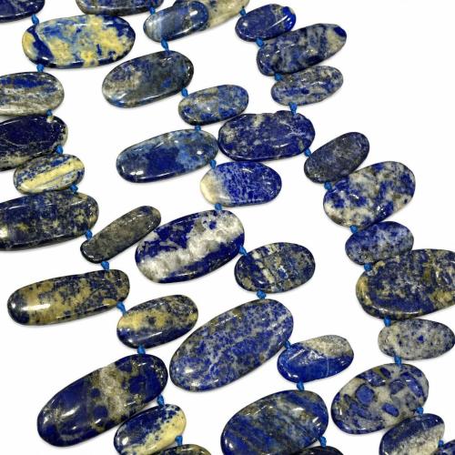 Natural Lapis Lazuli Beads, Flat Round, polished, DIY, beads size 9-18x20-34MM, Sold Per Approx 35-38 cm Strand