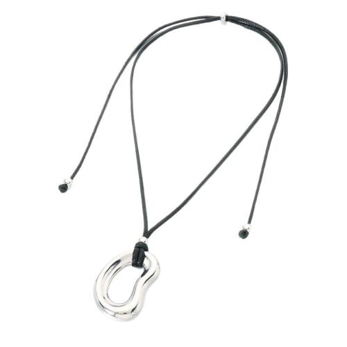 304 Stainless Steel Necklace, with Wax Cord, plated, for man & hollow, more colors for choice, Length:Approx 70 cm, Sold By PC