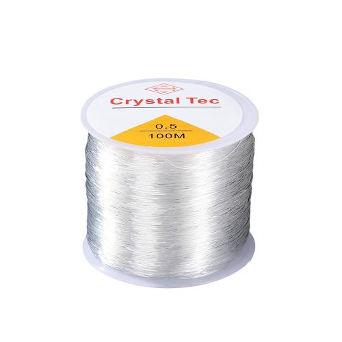 Crystal Thread, DIY & different size for choice, clear, 100Yards/PC, Sold By PC