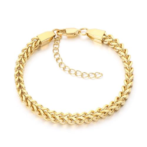 Titanium Steel Bracelet, plated, fashion jewelry & Unisex, more colors for choice, Length:Approx 20 cm, Sold By PC