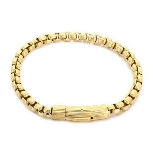 Titanium Steel Bracelet, plated, fashion jewelry & Unisex, more colors for choice, Length:Approx 22 cm, Sold By PC