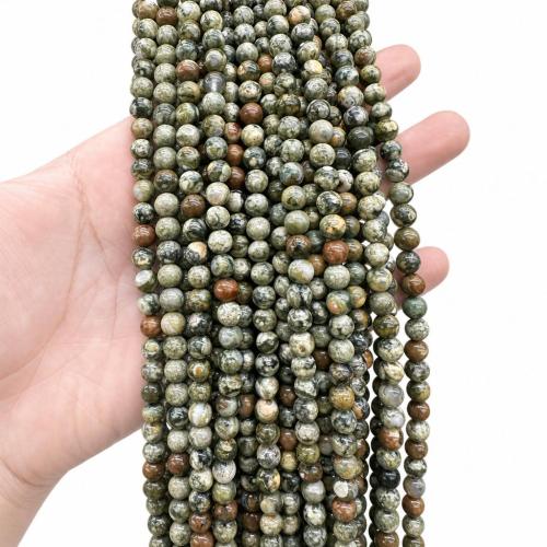 Gemstone Jewelry Beads, Kambaba Jasper, Round, DIY & different size for choice, Sold Per Approx 38 cm Strand