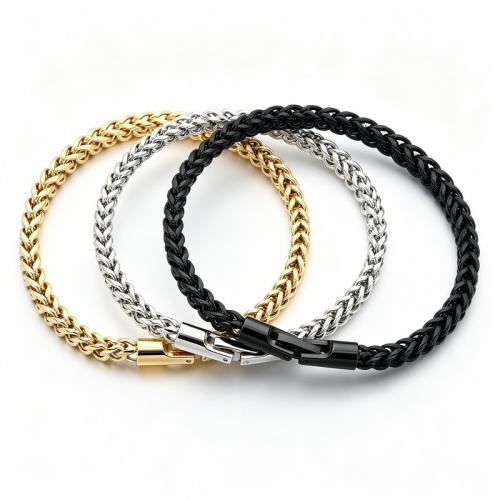 Titanium Steel Bracelet and Necklace, plated, fashion jewelry & different styles for choice & for man, Sold By PC