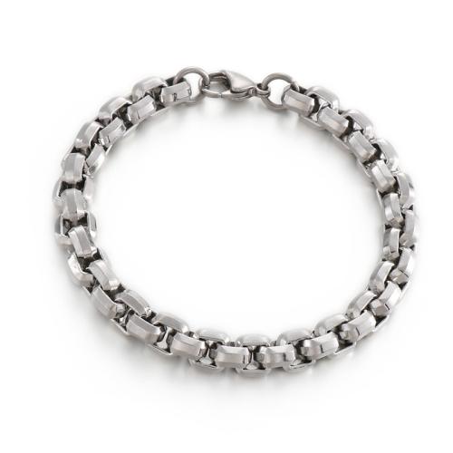 Titanium Steel Bracelet and Necklace, fashion jewelry & different size for choice & for man, original color, Sold By PC