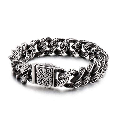 Titanium Steel Bracelet, plated, vintage & different styles for choice & for man, Sold By PC
