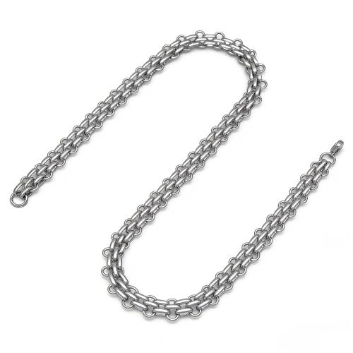 304 Stainless Steel Necklace, fashion jewelry & different size for choice & for man, original color, Sold By PC