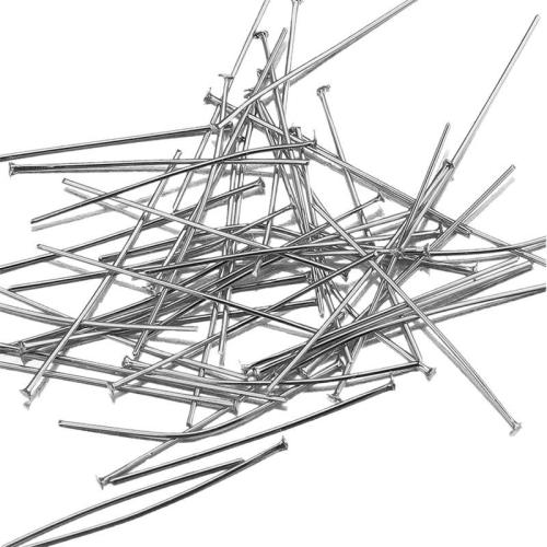 Iron Headpin, plated, DIY, more colors for choice, 70x0.80mm, Sold By KG