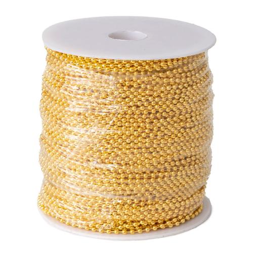 Brass Ball Chain, plated, DIY, more colors for choice, 90m/Spool, Sold By Spool