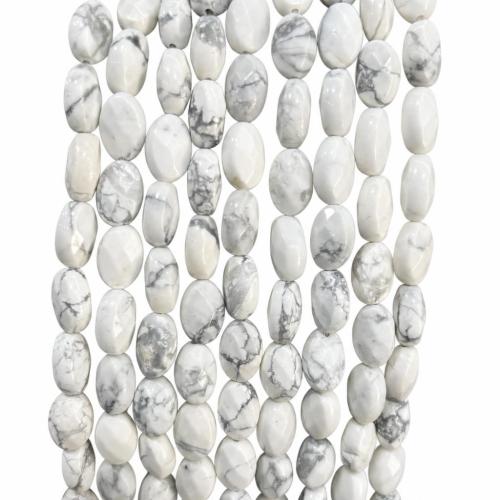 Gemstone Jewelry Beads, Oval, DIY & different materials for choice & faceted, 8x12mm, Approx 17PCs/Strand, Sold By Strand