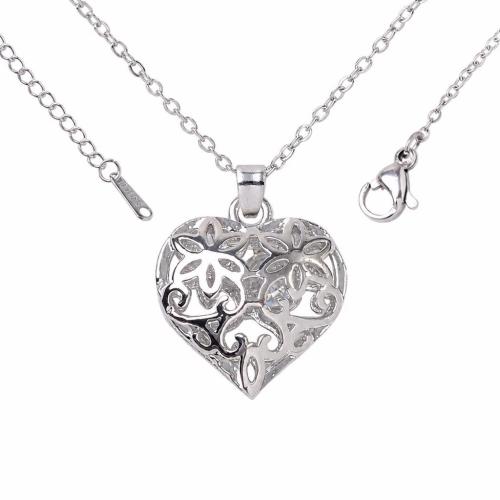 Brass Necklace, with 304 Stainless Steel Chain, with 5cm extender chain, rack plating, Unisex & different styles for choice & micro pave cubic zirconia & hollow, Length:Approx 40 cm, Sold By PC