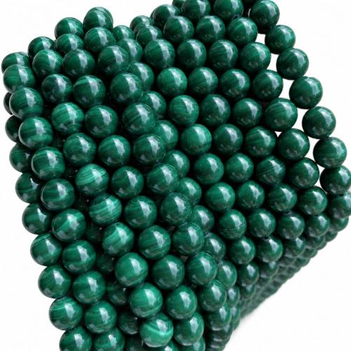 Natural Malachite Beads, Round, polished, DIY & different size for choice, Grade A, Sold By Strand