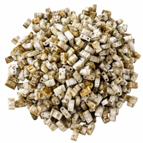 Glass Seed Beads Beads, Half Tila, DIY & double-hole, more colors for choice, 2.50x5mm, 100G/Bag, Sold By Bag