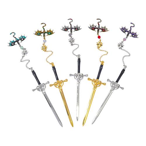 Tibetan Style Bookmark, Sword, plated, Unisex & different styles for choice & enamel & with rhinestone, Sold By PC