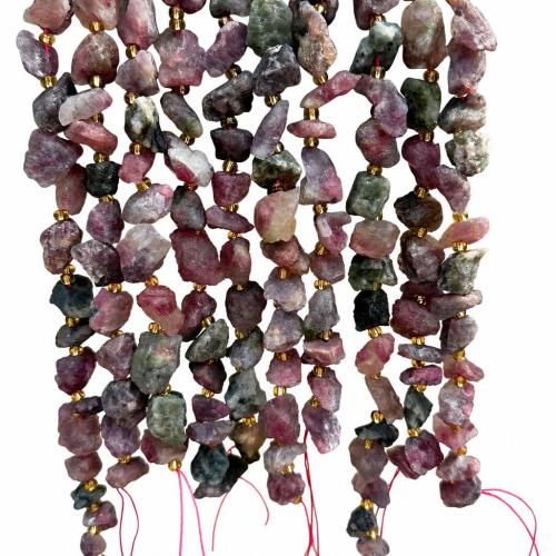 Gemstone Jewelry Beads, Tourmaline, Nuggets, polished, DIY, multi-colored, beads size 13-15mm, Sold Per Approx 38 cm Strand