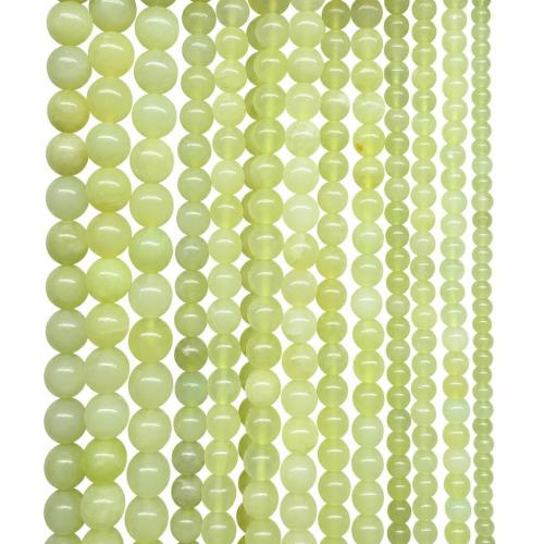 Jade New Mountain Beads, Round, DIY & different size for choice, Sold Per Approx 38 cm Strand
