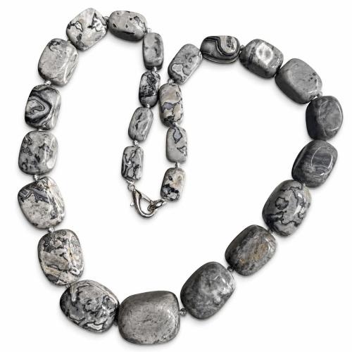 Collier bijoux de pierre gemme, Irrégulière, différents matériaux pour le choix & unisexe, beads size 18*25-10*14mm, Longueur:Environ 40 cm, Vendu par PC