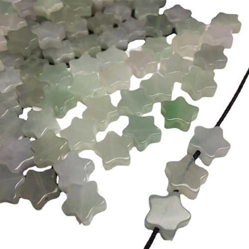 Natural Jadeite Beads, Star, DIY, Grade A, 9x4mm, Sold By PC