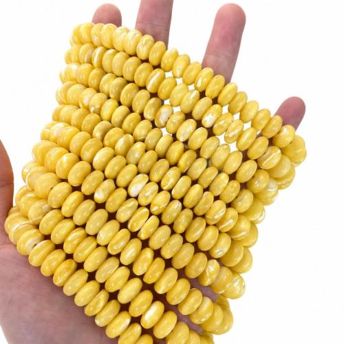 Natural Freshwater Shell Beads, Trochus Shell, Abacus, polished, DIY, more colors for choice, 5x10mm, Sold By Strand