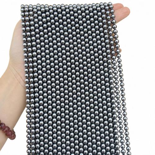 Gemstone Jewelry Beads, Terahertz Stone, Round, DIY & different size for choice, Sold By Strand