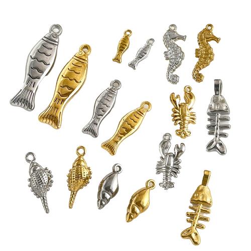 Stainless Steel Animal Pendants, 304 Stainless Steel, plated, DIY & different styles for choice, more colors for choice, Sold By PC