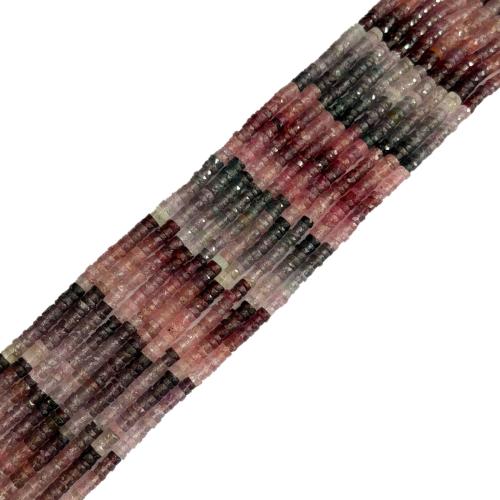 Gemstone Jewelry Beads, Spinel, Flat Round, polished, DIY & different size for choice & faceted, multi-colored, Hole:Approx 0.4mm, Sold Per Approx 35 cm Strand