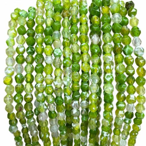 Fire Agate Beads, Rhombus, polished, Star Cut Faceted & DIY & different size for choice, more colors for choice, Sold By Strand
