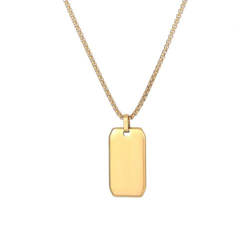 304 Stainless Steel Necklace, Geometrical Pattern, plated, fashion jewelry & Unisex, more colors for choice, Length:Approx 60 cm, Sold By PC