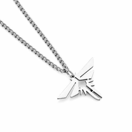 304 Stainless Steel Necklace, fashion jewelry & Unisex & hollow, original color, Length:Approx 60 cm, Sold By PC