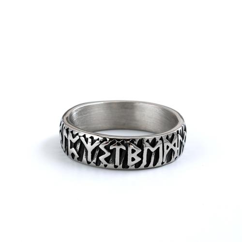304 Stainless Steel Finger Ring, polished, vintage & different size for choice & for man, original color, US Ring Size:7-13, Sold By PC