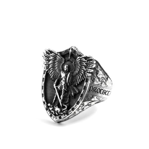 304 Stainless Steel Finger Ring, Angel, plated, vintage & different size for choice & for man, more colors for choice, US Ring Size:7-13, Sold By PC