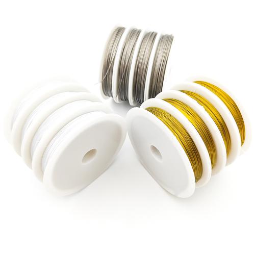 Tiger Tail Wire, plated, DIY & different size for choice, more colors for choice, 20m/PC, Sold By PC