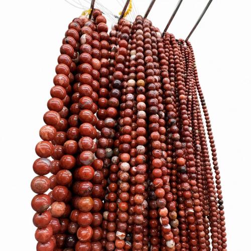 Gemstone Jewelry Beads, Red Jasper, Round, DIY & different size for choice, Sold Per Approx 38 cm Strand