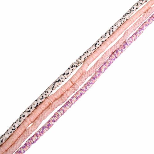 Polymer Clay Beads, DIY, more colors for choice, 390x5x5mm, 50Strands/Lot, Sold By Lot