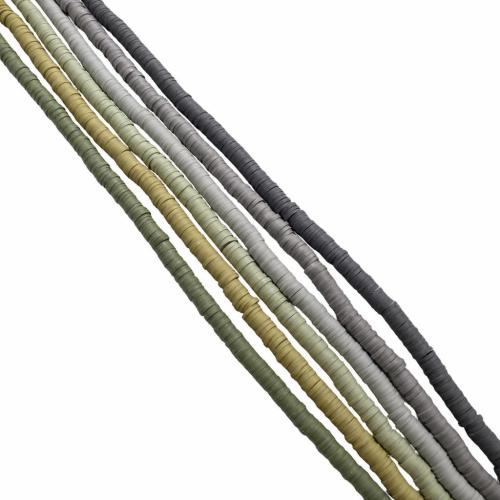 Polymer Clay Beads, DIY, more colors for choice, 390x5x5mm, 50Strands/Lot, Sold By Lot