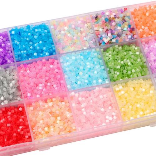 Perles en verre rocaille mélangées, perles de rocaille en verre, DIY, plus de couleurs à choisir, 2.50mm, Trou:Environ 1mm, Environ 33000PC/sac, 450sol/sac, Vendu par sac