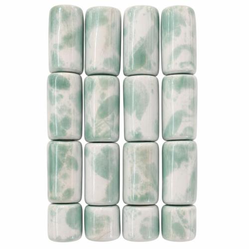 Porcelain Jewelry Beads, Column, DIY, more colors for choice, 17x9mm, Hole:Approx 2.5mm, Sold By PC