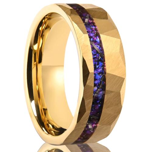 Tungsten Steel Finger Ring, gold color plated, different size for choice & for man, US Ring Size:5-15.5, Sold By PC