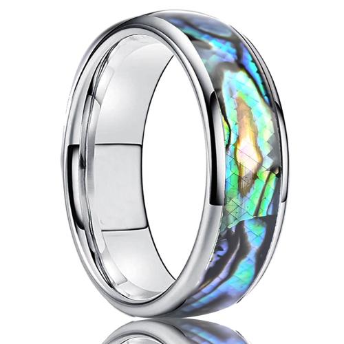 Tungsten Steel Finger Ring, with Shell, Unisex & different size for choice & different styles for choice, original color, US Ring Size:5-15.5, Sold By PC