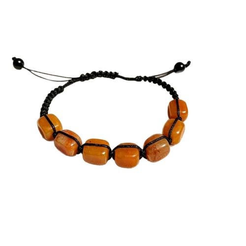 Gemstone Bracelet, with Polyester Cord, Geometrical Pattern, different materials for choice & Unisex, Length:Approx 6-10 Inch, Sold By PC