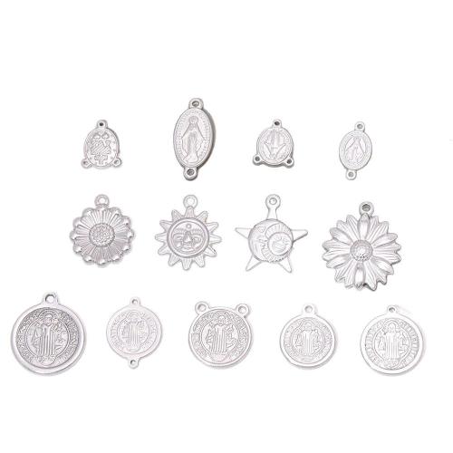 Stainless Steel Pendants, 304 Stainless Steel, DIY & different styles for choice, original color, 100PCs/Bag, Sold By Bag