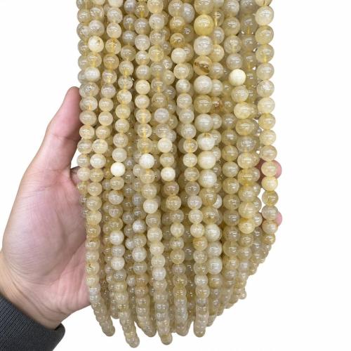Natural Quartz Jewelry Beads, Titanium Rutilated Quartz, DIY & different size for choice, Sold Per Approx 38 cm Strand