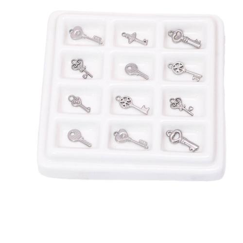 Stainless Steel Pendants, 304 Stainless Steel, Key, DIY & different styles for choice, 100PCs/Bag, Sold By Bag