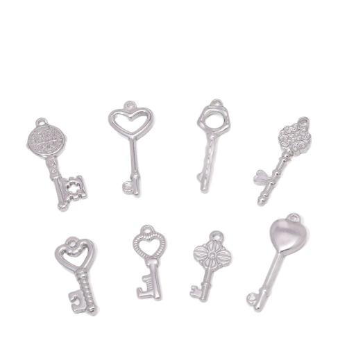 Colgantes de Acero Inoxidable, acero inoxidable 304, Llave, Bricolaje & diferentes estilos para la opción, 100PCs/Bolsa, Vendido por Bolsa