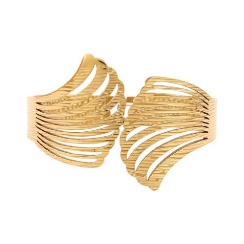 acero inoxidable 304 Brazalete, Ala, chapado, para mujer & hueco, más colores para la opción, Vendido por UD