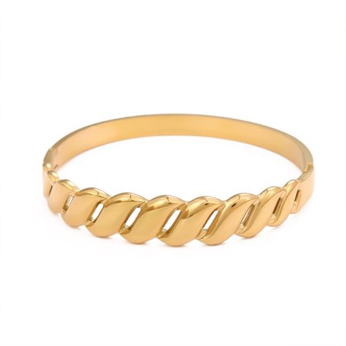 acero inoxidable 304 Brazalete, chapado, Joyería & para mujer, más colores para la opción, diámetro interior:aproximado 60mm, Vendido por UD