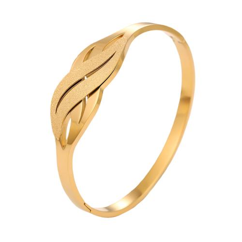 304 Stainless Steel Bangle, plated, fashion jewelry & for woman & hollow, more colors for choice, Inner Diameter:Approx 61mm, Sold By PC