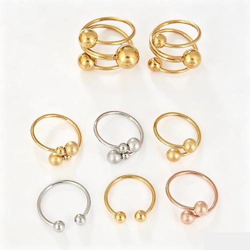 acero inoxidable 304 anillo, chapado, unisexo & diverso tamaño para la opción & diferentes estilos para la opción, tamaño:7, Vendido por UD
