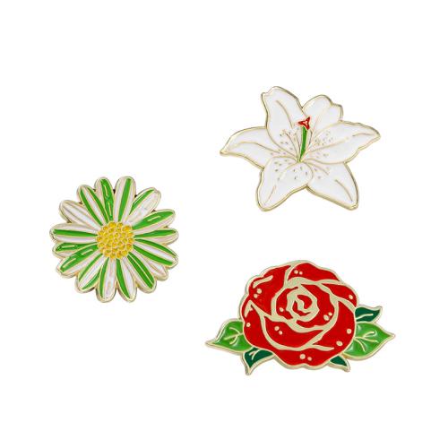 Emaille-Brosche, Zinklegierung, plattiert, Modeschmuck & unisex & verschiedene Stile für Wahl, keine, verkauft von PC