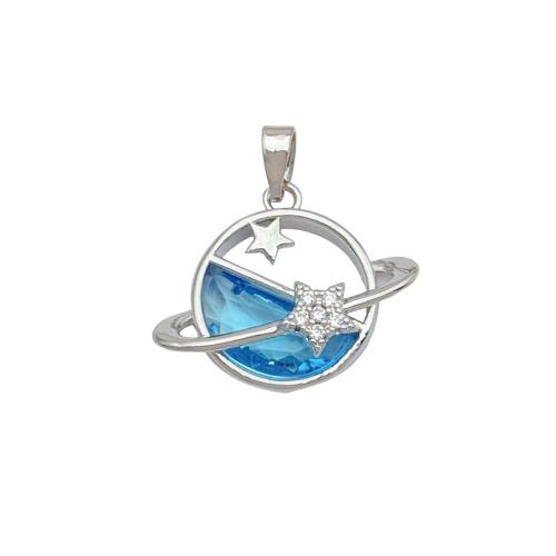 Befestigter Zirkonia Messing Anhänger, plattiert, DIY & verschiedene Stile für Wahl & Micro pave Zirkonia, pendant size 16-22mm, verkauft von PC